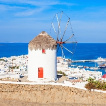 Greece windmill