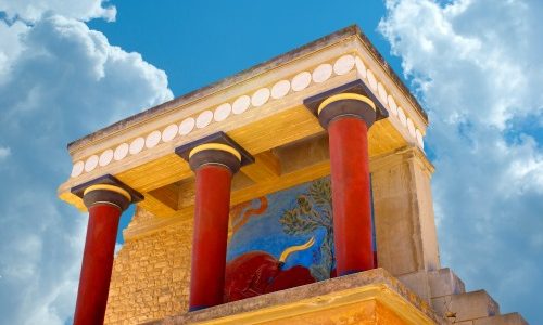 Knossos palace at Crete
