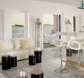 Grand Hotel Mykonos white bar