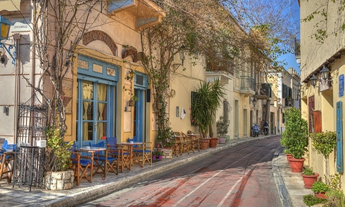 Plaka street - Athens