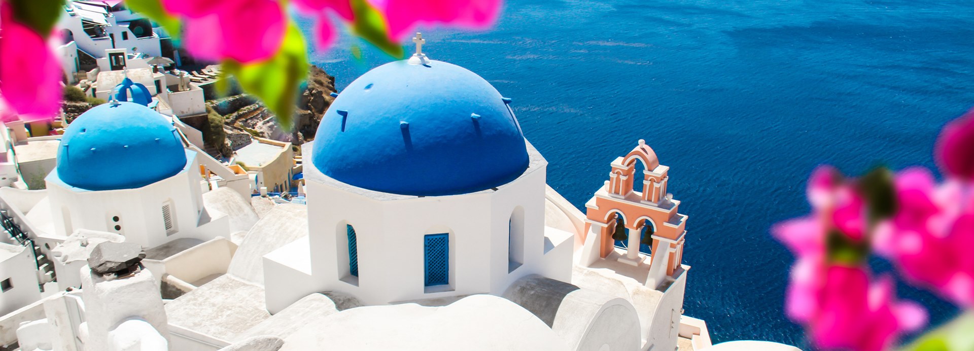 Santorini caldera view