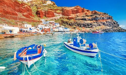 Santorini beach