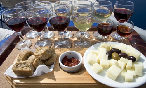 Santorini wine tour