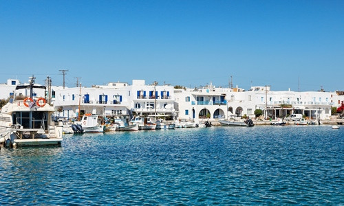 The port of Antiparos island, Greece