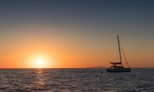 Santorini sailing