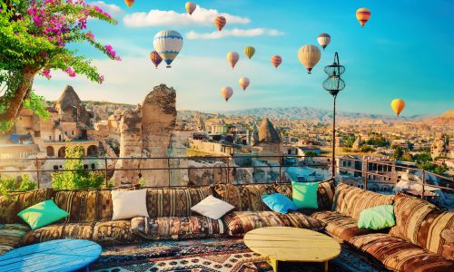 Cafe in Gerome, Cappadocia, Turkey
