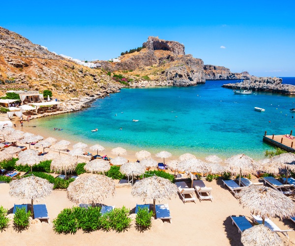 Lindos beach