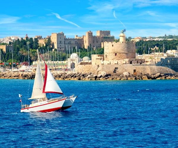 Rhodes City coastline