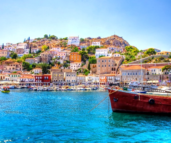 View of town on Hydra