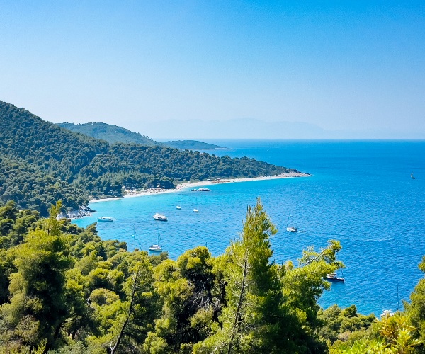 Skopelos coastline
