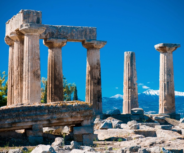 View of ancient Corinth