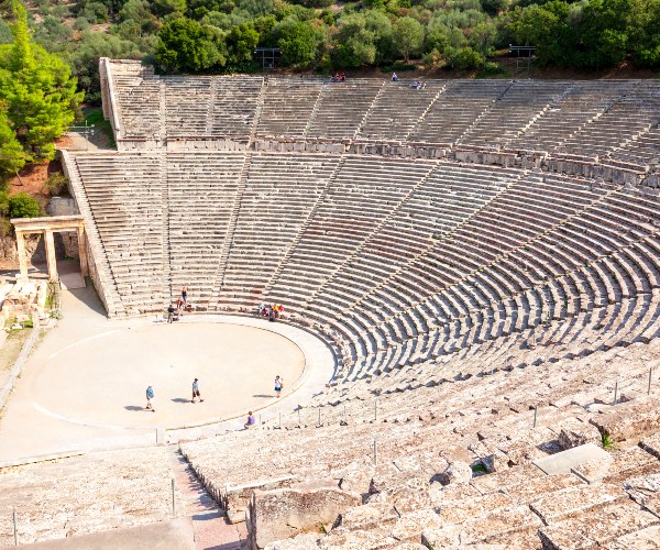 View of Epidaurus theatre
