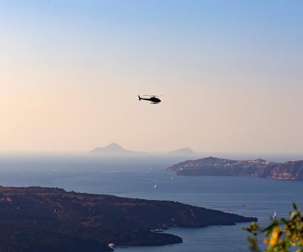 Helicopter Santorini