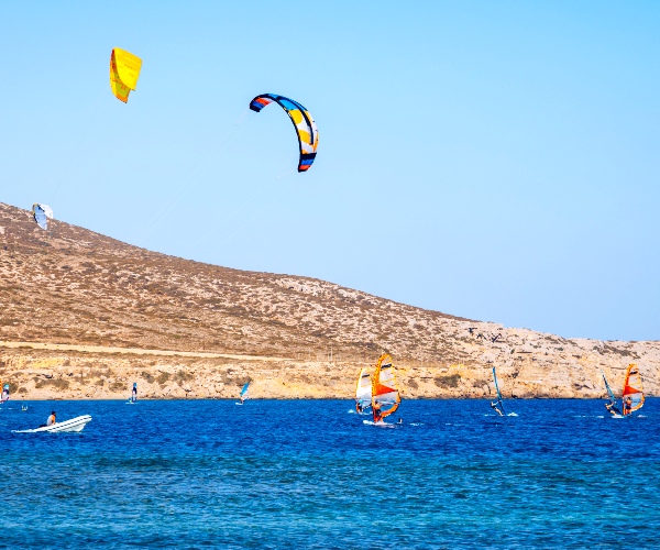 Rhodes windsurfing