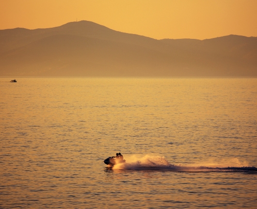 Jet skiing in Mykonos