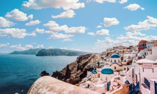 Island Light: Santorini Above the Aegean Sea