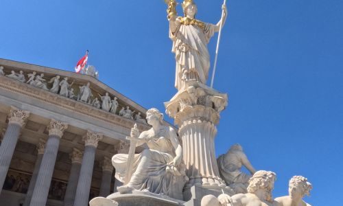 Statue of Athena Overlooking Eternal Athens