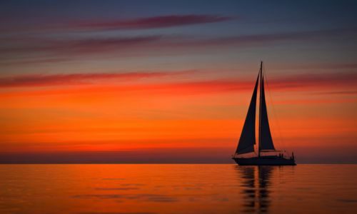 Santorini Sunset Catamaran Cruise, Sailing the Caldera at Golden Hour