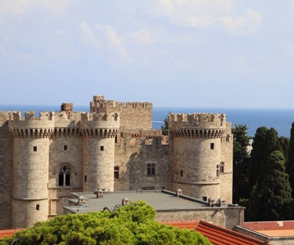 View of the castle Palace of the Grandmaster
